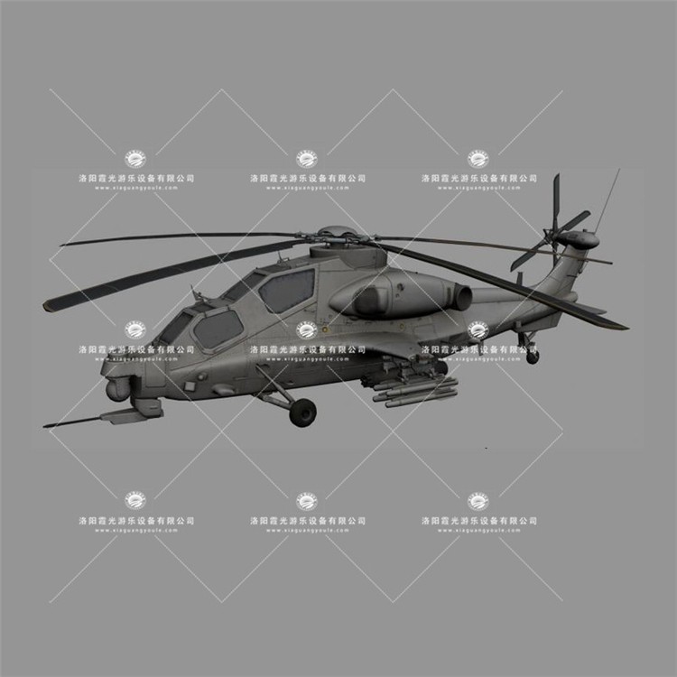 开江武装直升机3D模型